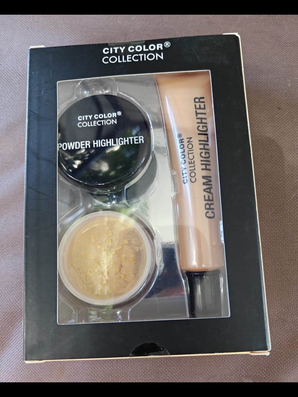 City Color Collection Gold Powder & Cream Highlighter Set